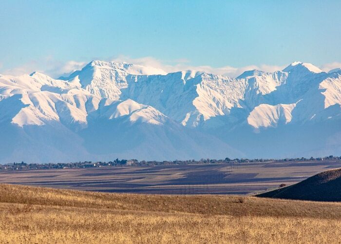 view to Caucasus - Horse Riding in Washlowani
