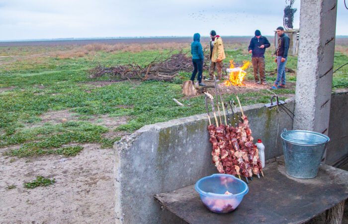 Zubereitung von Mtsvadi