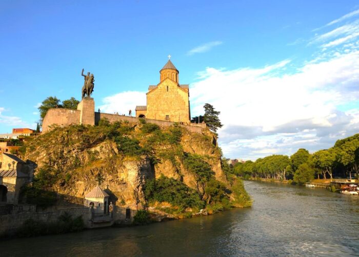 Tbilisi Old Town at sunset