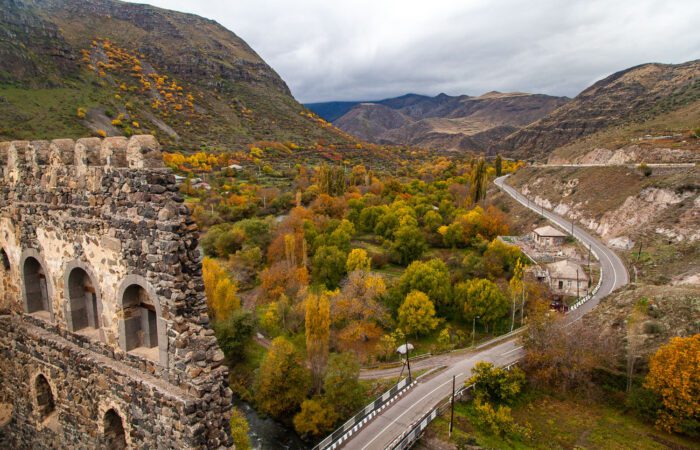 Blick aus der Khertvisi Festung