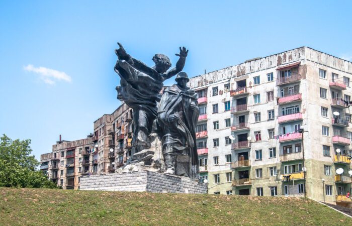 Sowjetdenkmal in Tschiatura