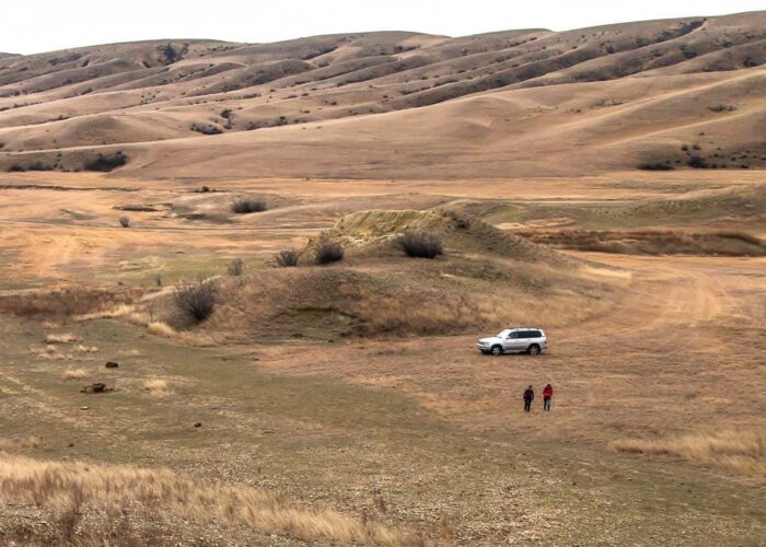 in Steppen - Jeep Tour Tuschetien und Waschlowani