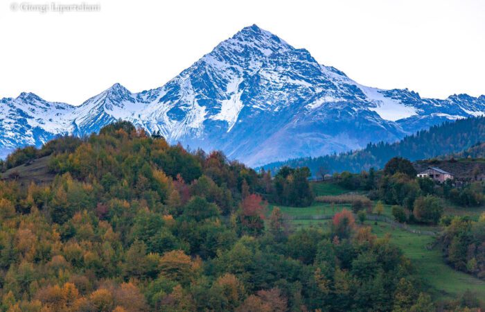 Dorf Svip -Reise in Swanetien