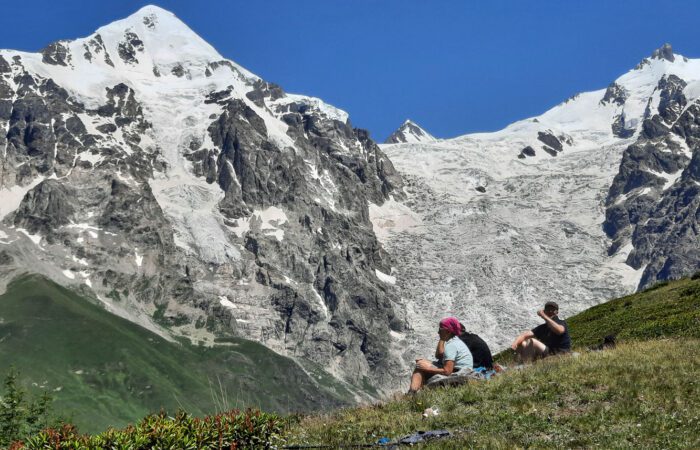 Auf dem tschchutnieri Pass - Wamdern Mestia - Uschguli