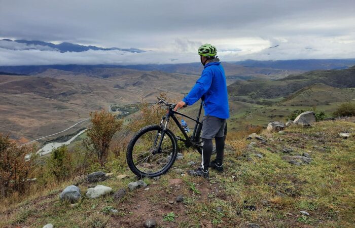 Blick aufs Tal - Radreise Georgien