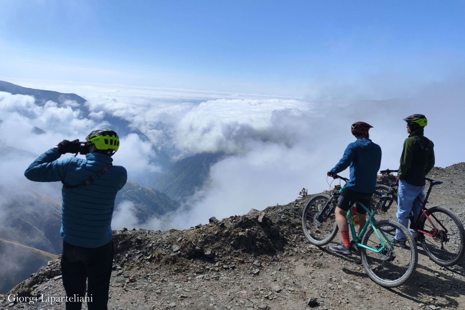 Blick von abano Pass in Tuschetien