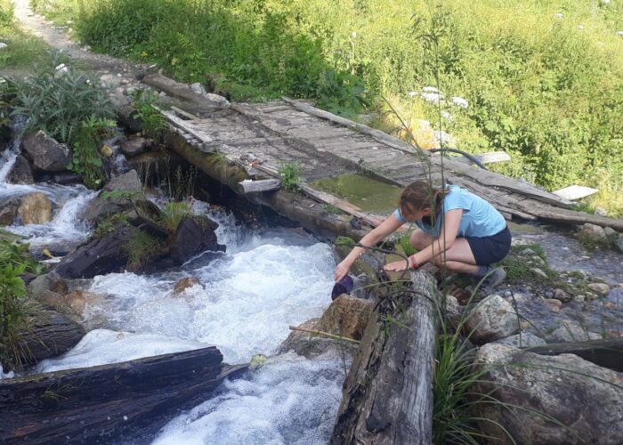 Mountain river in Hadischi village