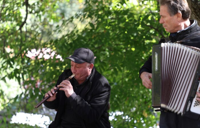 Strassenmusiker am Geghard Kloster