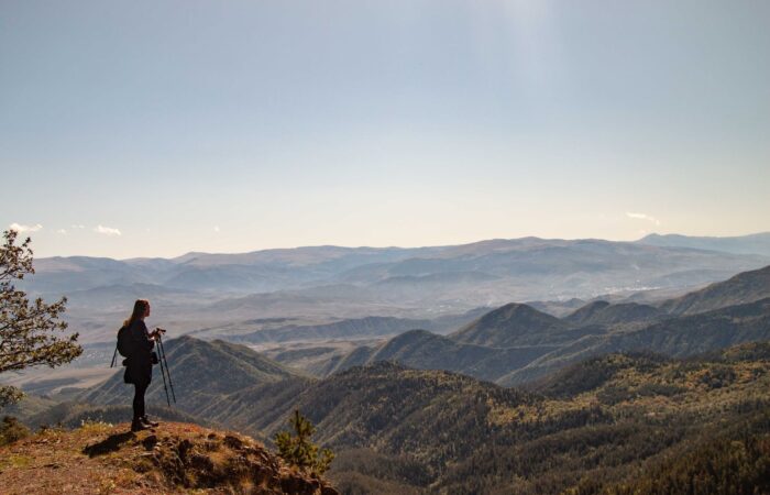 Tourist in Bordschomi National Park