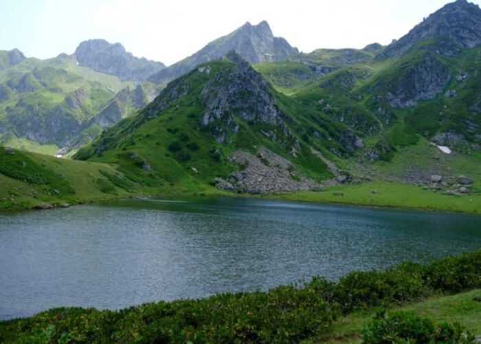 A lake in the mountains of Lebarde