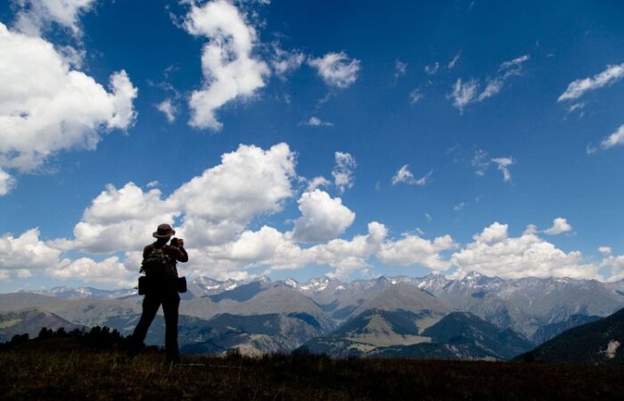 Ein Gast im tuscheti National Park