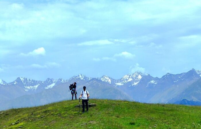 Hikers in Tusheti