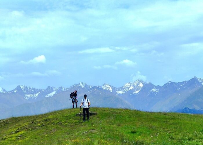 Hikers in Tusheti