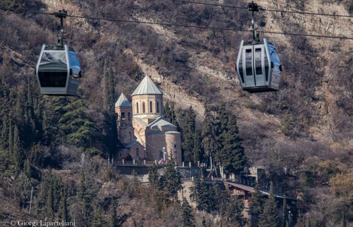 Cable car in Tbilisi
